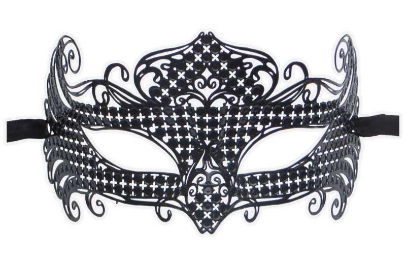 Venezianische Damenmaske aus Metall 'Loreen'
