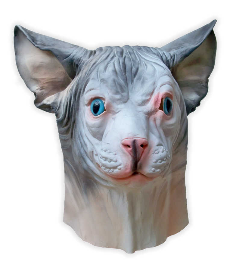 Sphynx Cat Latex Mask