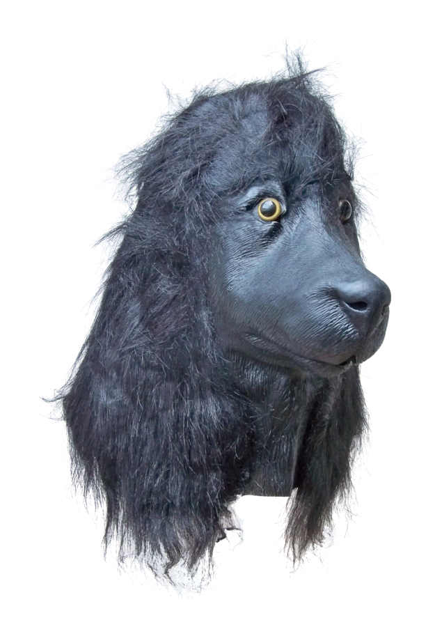 Black Poodle Mask Latex