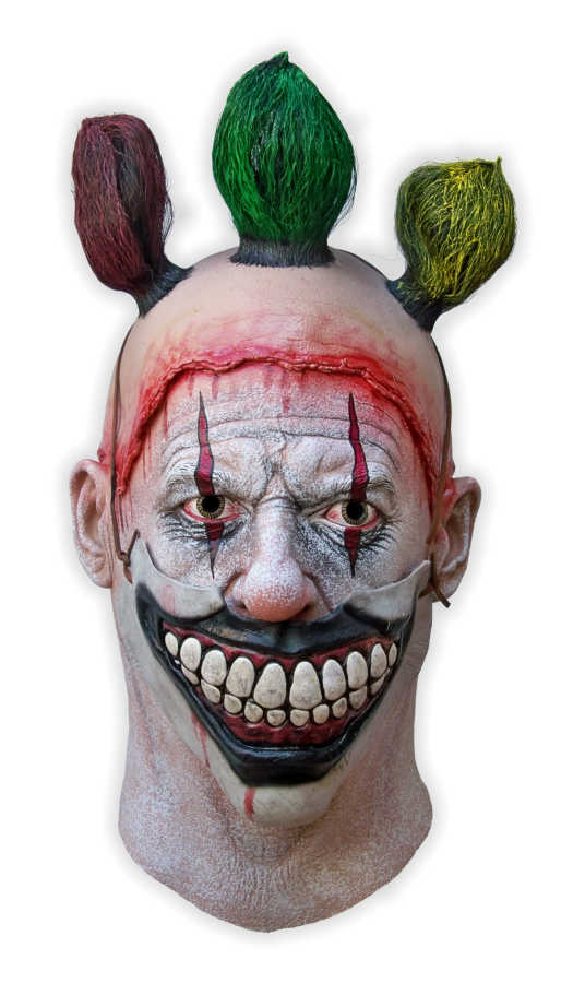 Twisty Clown Halloween Latex Mask - Click Image to Close