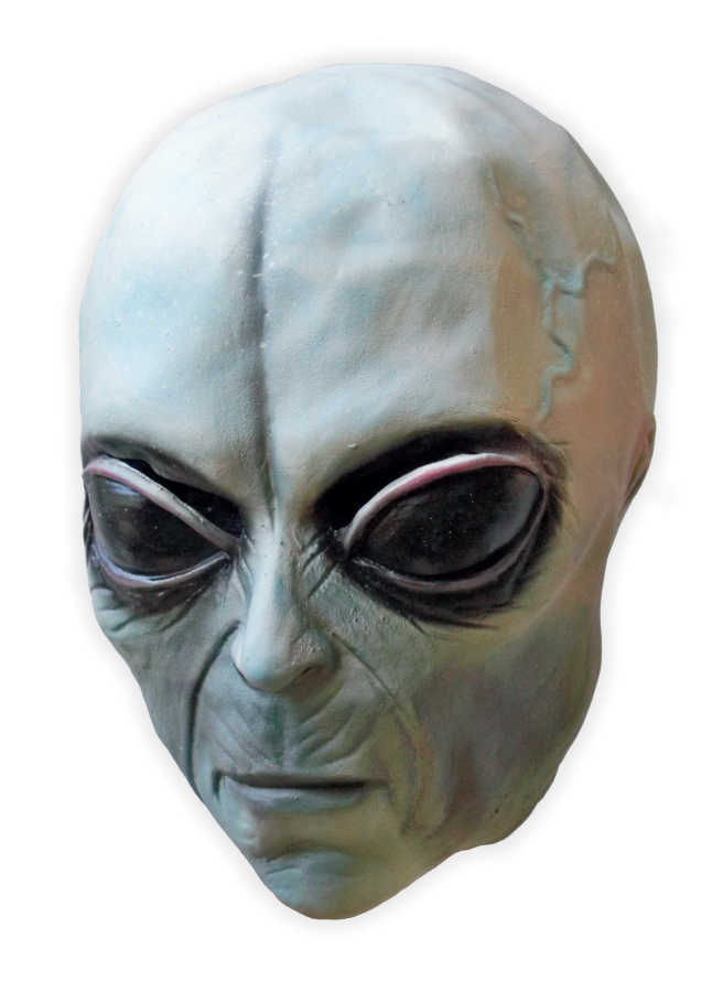 Grey Alien Mask Latex - Click Image to Close