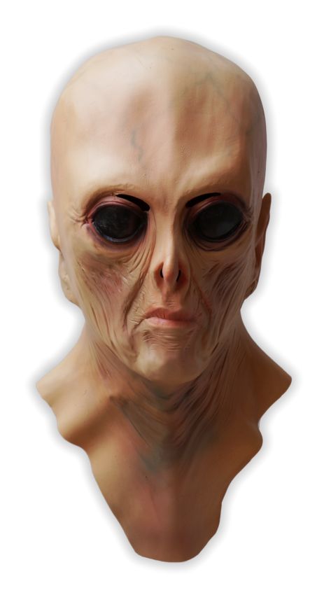 Alien Humanoid Latex Face Mask - Click Image to Close