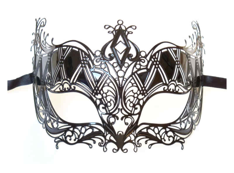 Filigree Metal Masquerade Mask 'Queen'