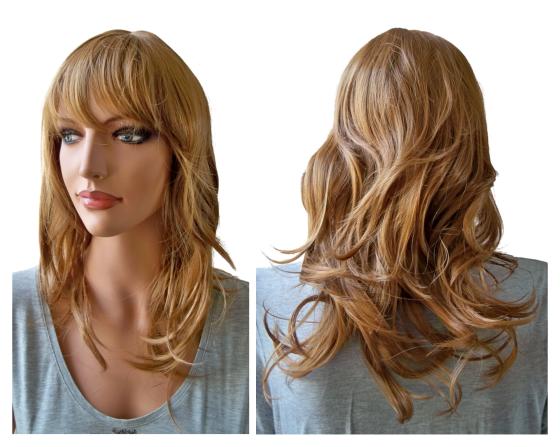 Light Blonde Auburn Ladies Wig 50 cm