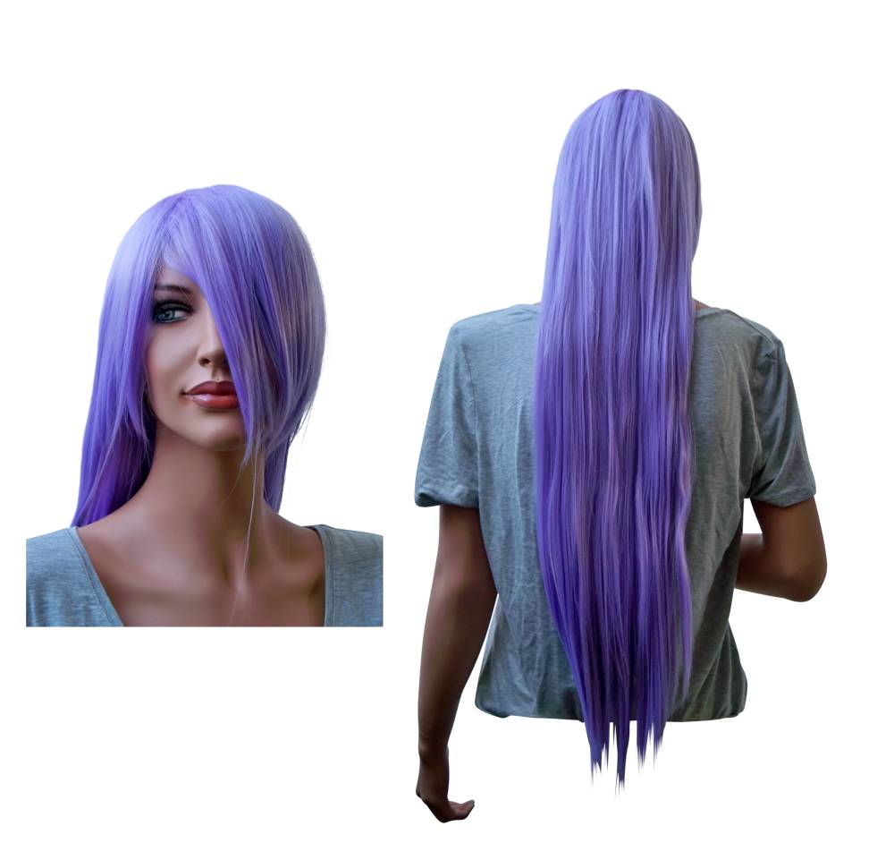 Cosplay Wig Lilac Long Straight - Click Image to Close