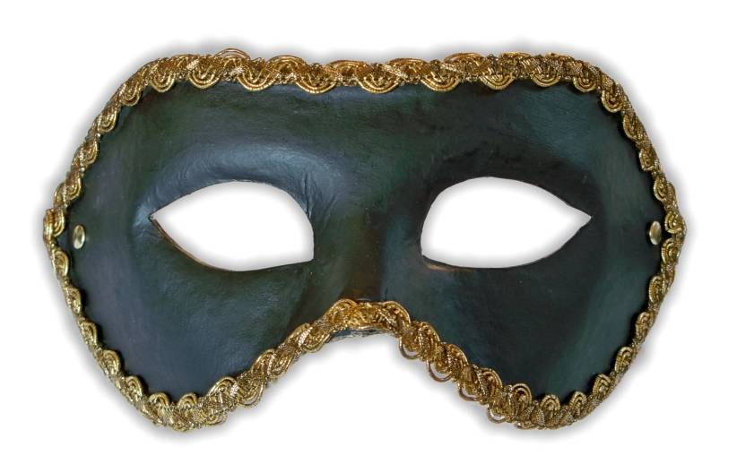 Venetian Mask Black Colombina - Click Image to Close
