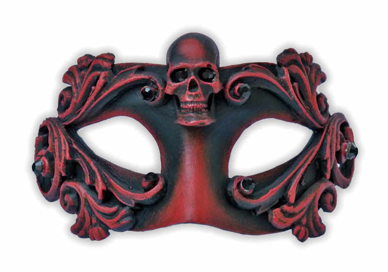 Venetian Mask Red Skull