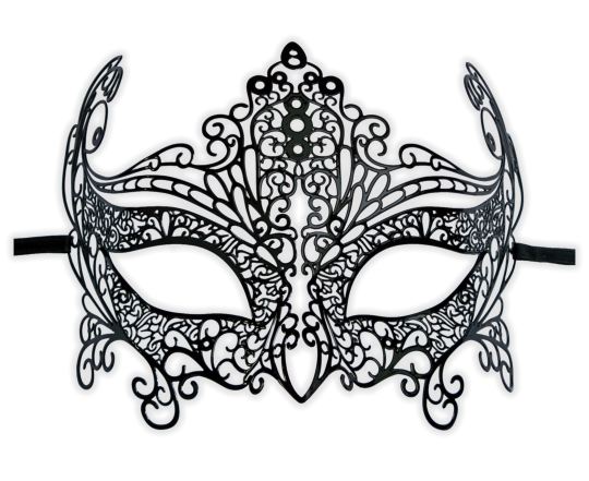 Stunning Filigree Masquerade Mask 'Davina' - Click Image to Close