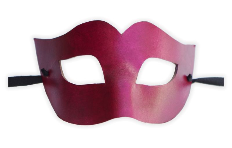 Venetian Mask Red Leather