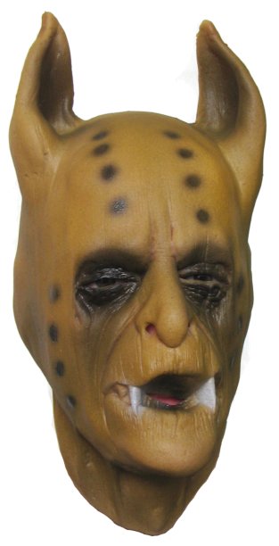 'Hyäne' Tiermaske aus Latex - zum Schließen ins Bild klicken