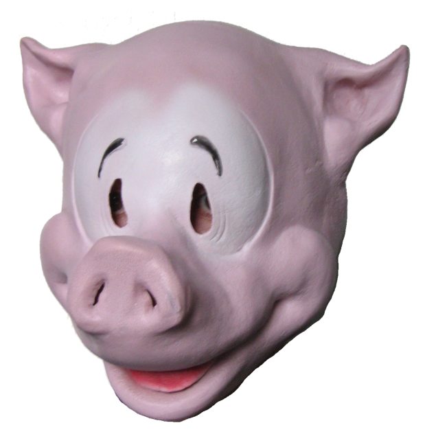 Comic Pig Latex Mask - Click Image to Close