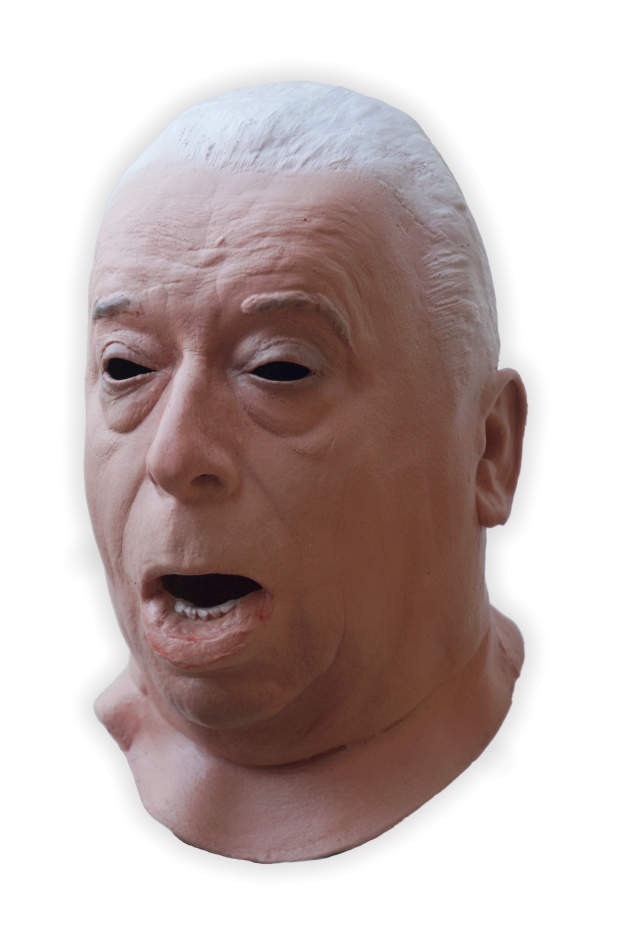 Creepy Old Man Mask Foam Latex - Click Image to Close