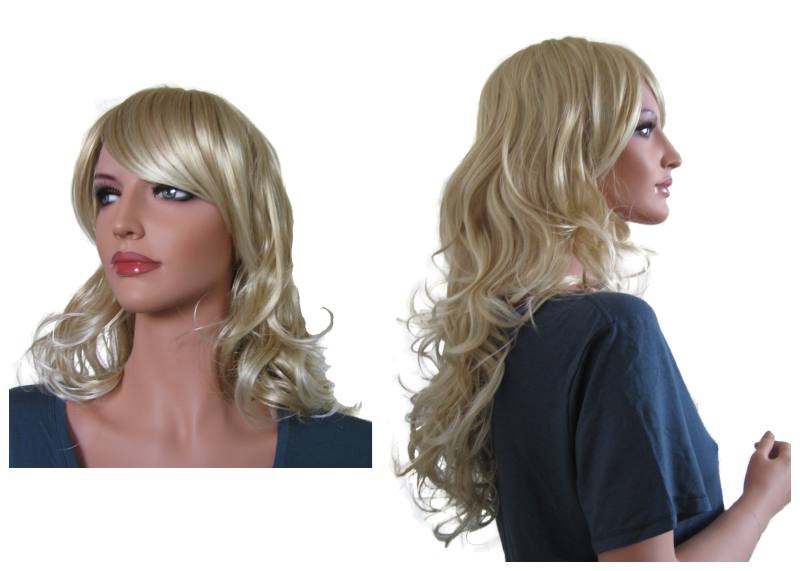 Perruque Blonde Longue Cheveux Artificiels - Cliquez sur l'image pour la fermer