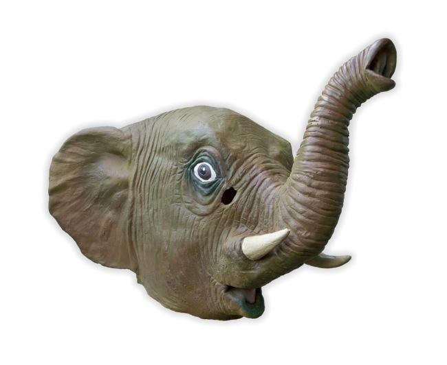 Elefant Maske - zum Schließen ins Bild klicken