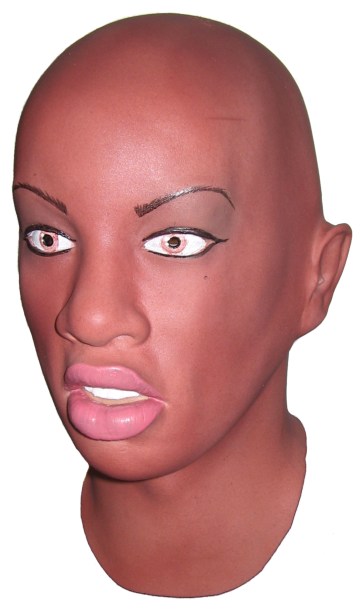 Masque en Latex de Visage Femme 'Layla' - Cliquez sur l'image pour la fermer