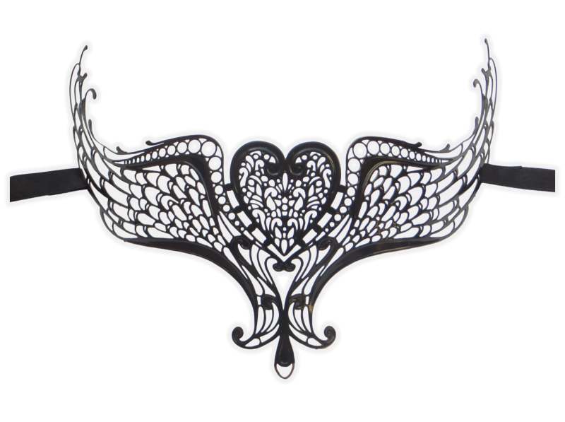 Antifaz veneciano de metal 'Alas de Angel'