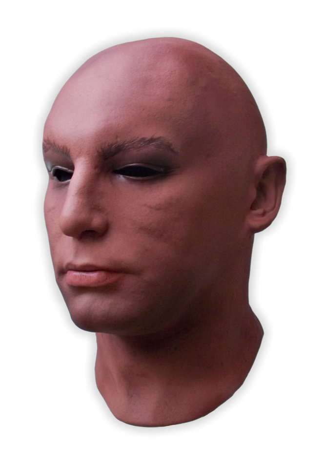 Foam Latex Face Mask Dark Skin 'Joseph' - Click Image to Close