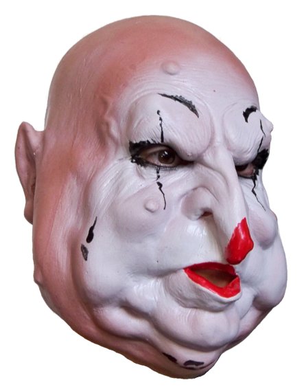 Halloween Costume Mask 'Fat Horror Clown' - Click Image to Close