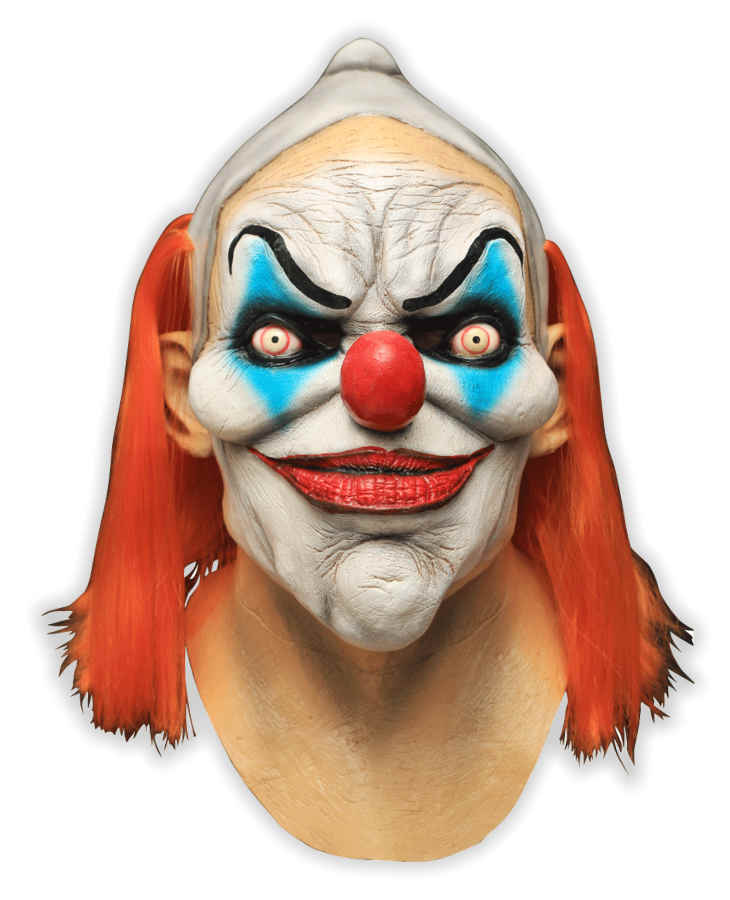 Horror Clown Maske des Grauens aus Latex - zum Schließen ins Bild klicken