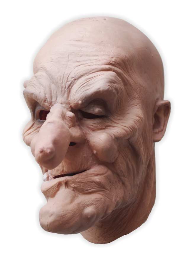 Horror Latex Mask 'Warlock' - Click Image to Close