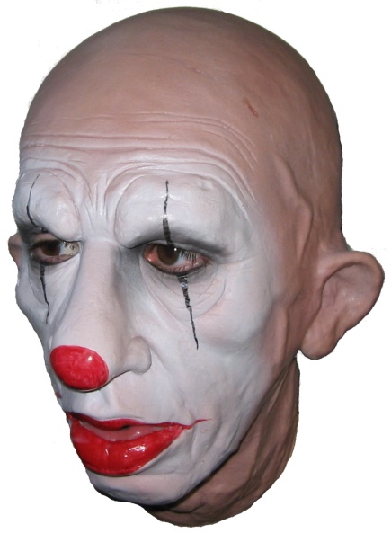 Killer Clown Latex Maske - zum Schließen ins Bild klicken