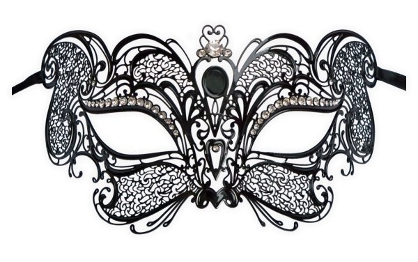 Luxury Metal Mask Venice 'Mia' - Click Image to Close