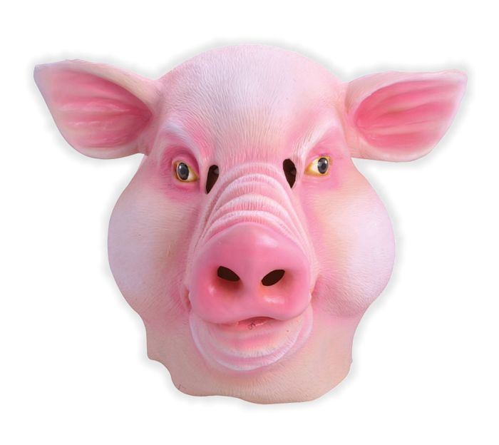 Lustige Schweine Maske - zum Schließen ins Bild klicken