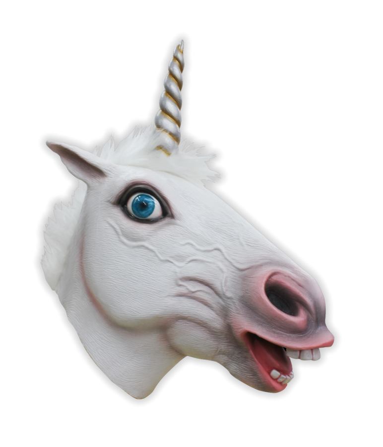 Unicorn Latex Mask Deluxe - Click Image to Close