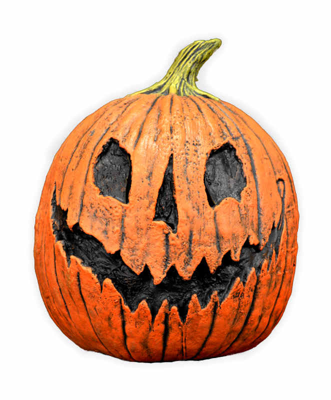 Rotten Pumpkin Face Halloween Mask - Click Image to Close