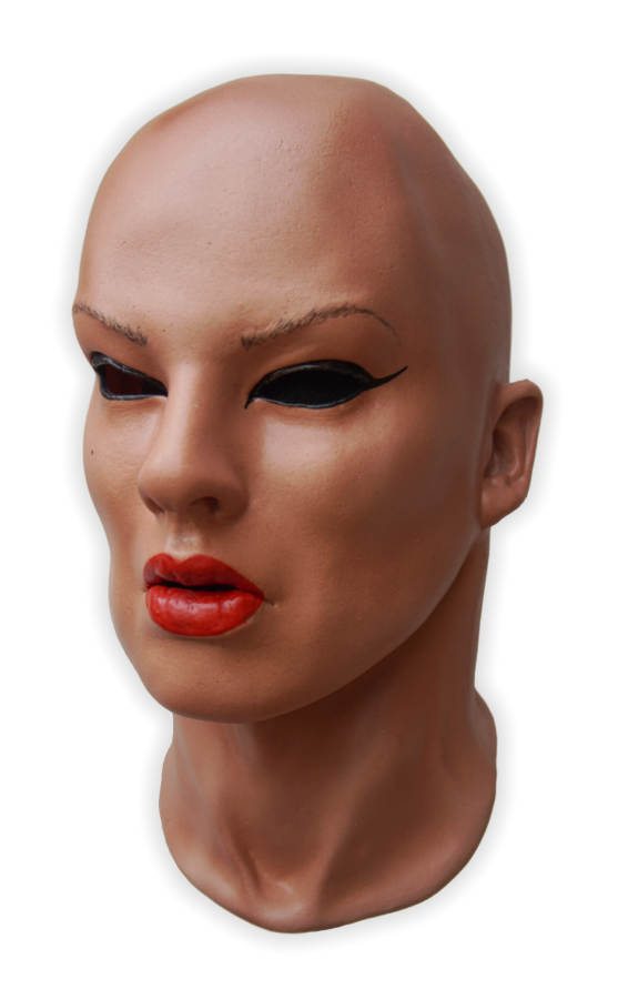 Realistische Frauenmaske aus weichem Schaumlatex 'Ciara' - zum Schließen ins Bild klicken