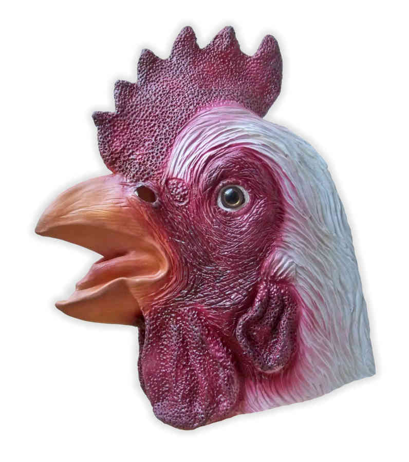 Masque de Coq en Latex - Cliquez sur l'image pour la fermer