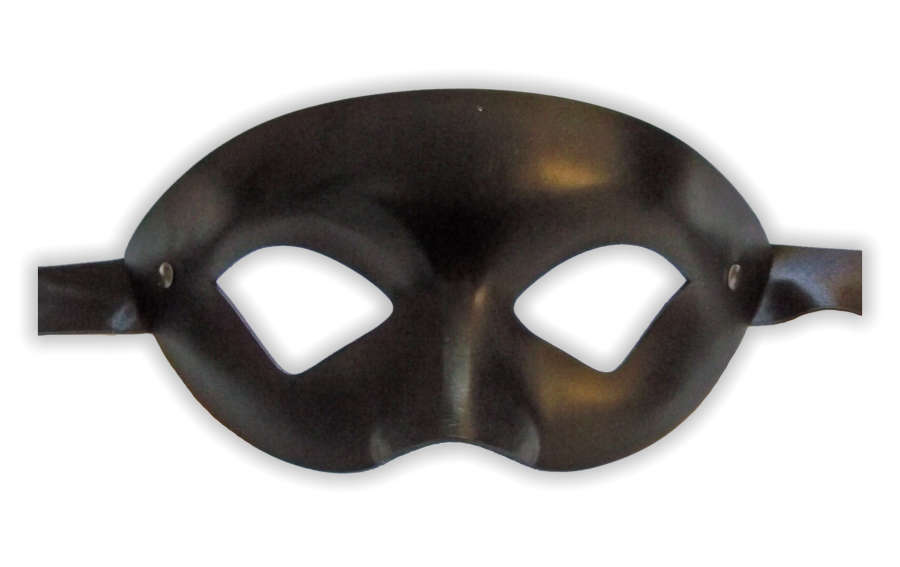 Venetian Leather Mask Black 'Master' - Click Image to Close