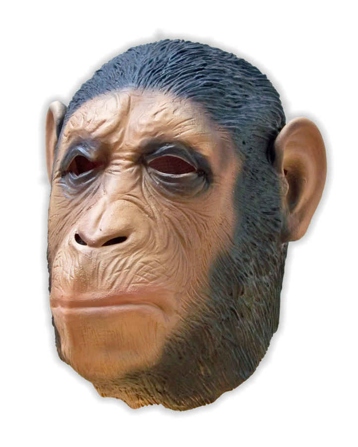 Maske Böser Schimpanse aus Latex - zum Schließen ins Bild klicken