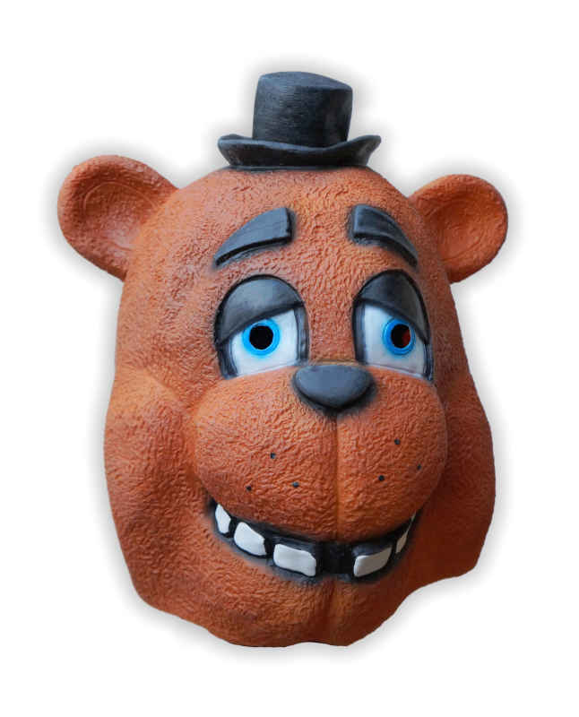 Teddybär Freddy Maske aus Latex - zum Schließen ins Bild klicken