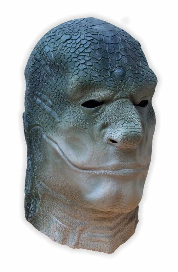 Reptilian Alien Lizard Man Latex Mask - Click Image to Close