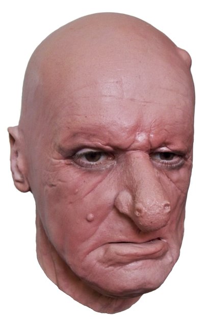 Realistische Maske aus Schaumlatex 'Fiesling' - zum Schließen ins Bild klicken