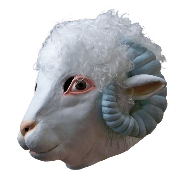 Schafsbock Maske - zum Schließen ins Bild klicken