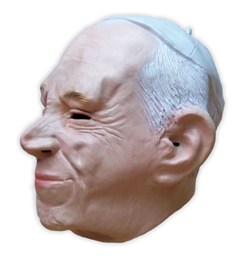 Maschera Papa Francesco in lattice - Clicca l'immagine per chiudere
