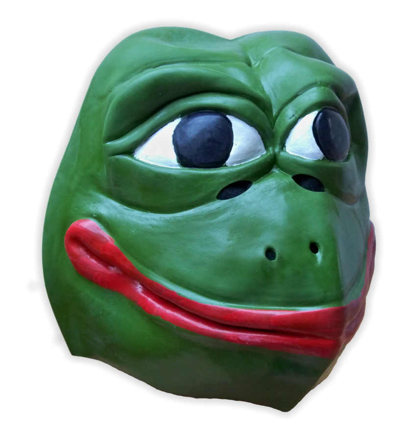 Masque Pepe la Grenouille en Latex - Cliquez sur l'image pour la fermer