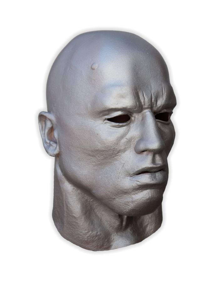 Silver Face Mask Latex - Click Image to Close