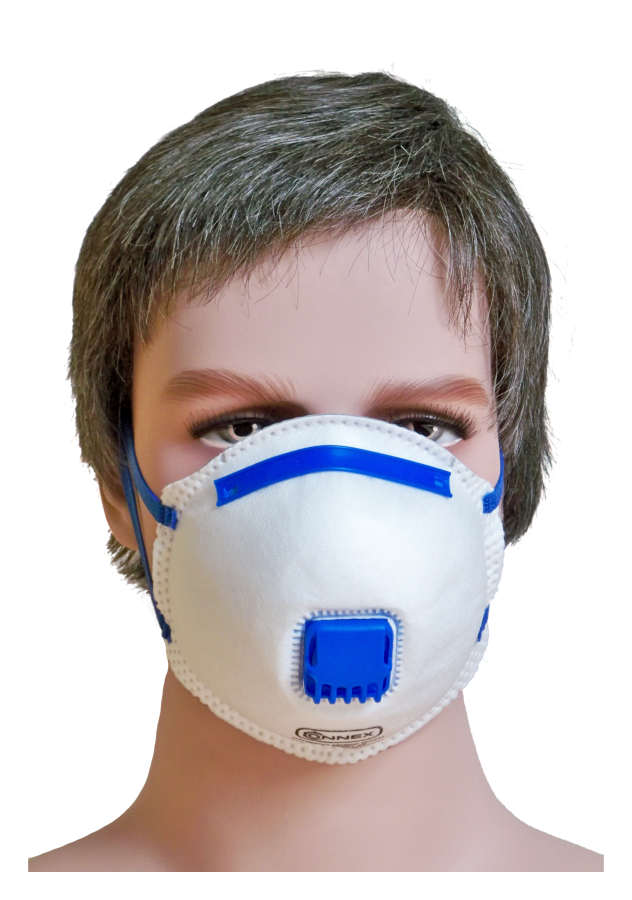 Masque protection respiratoire FFP2 avec valve NR D - 2 pieces - Cliquez sur l'image pour la fermer