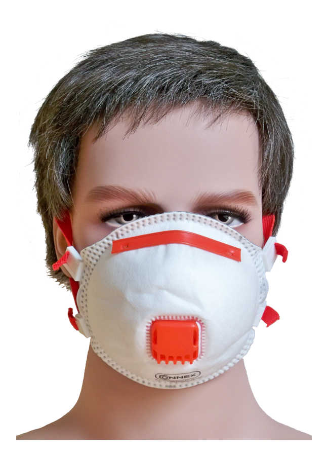 Respirator mask FFP3 with valve NR D V - Click Image to Close