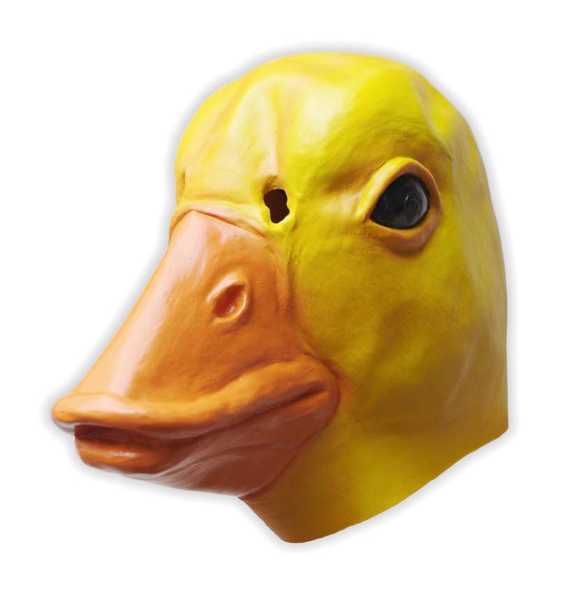 Ente Maske aus Latex - zum Schließen ins Bild klicken