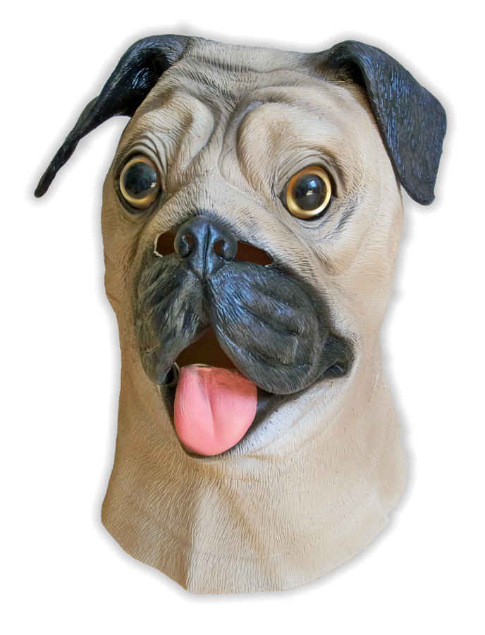 Pug Dog Latex Mask