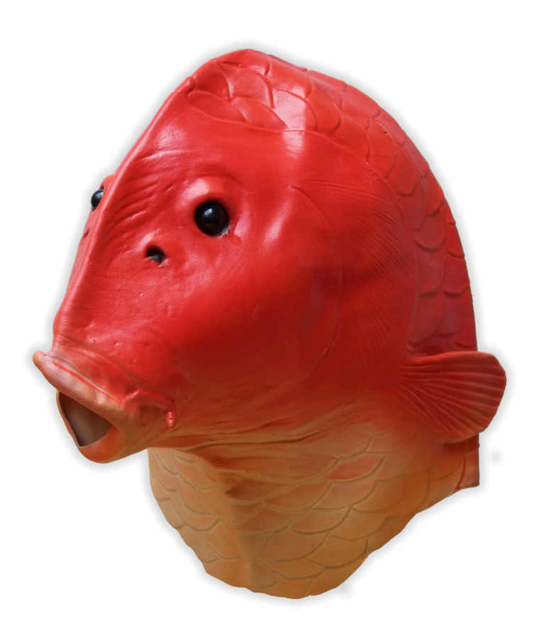 Maschera di pesce rosso in lattice - Clicca l'immagine per chiudere