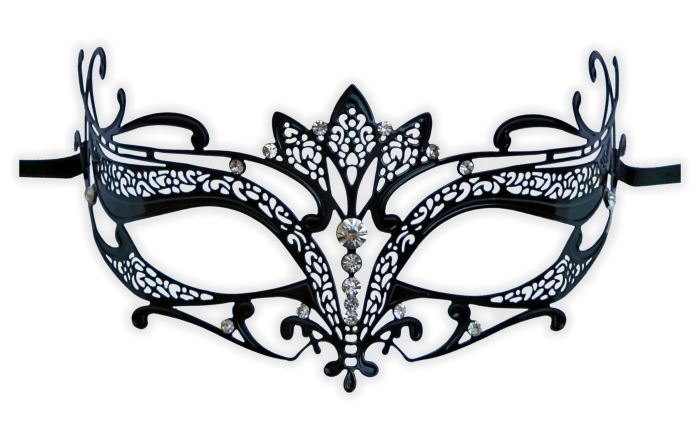 Metal Filigree Venetian Mask 'Corinne' - Click Image to Close