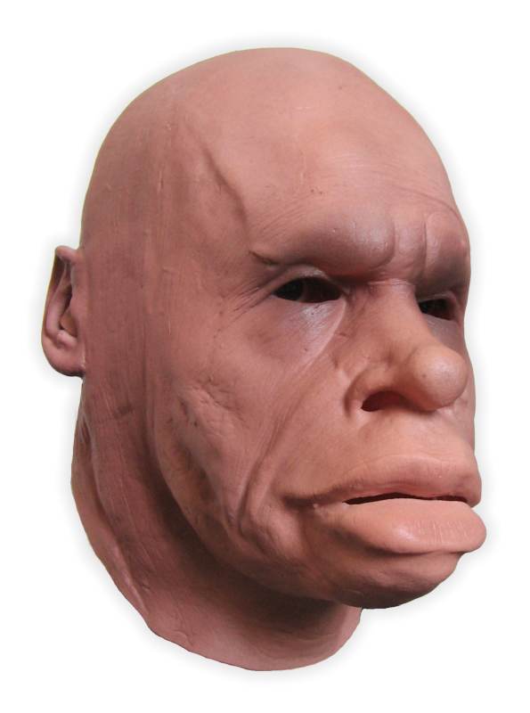 Urmensch Maske aus Latex - zum Schließen ins Bild klicken