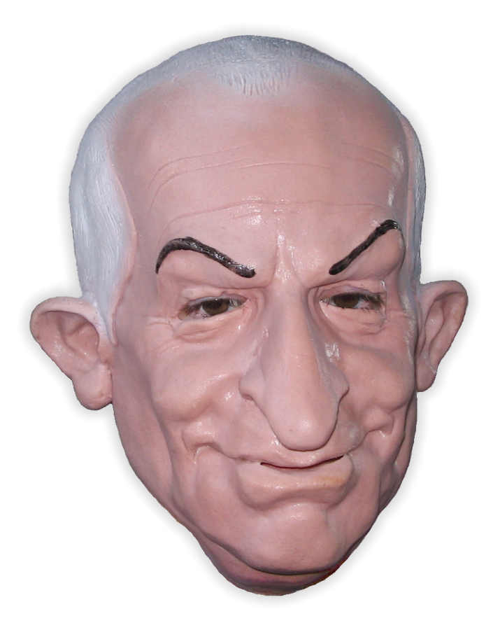 French Comedian Latex Mask - Click Image to Close