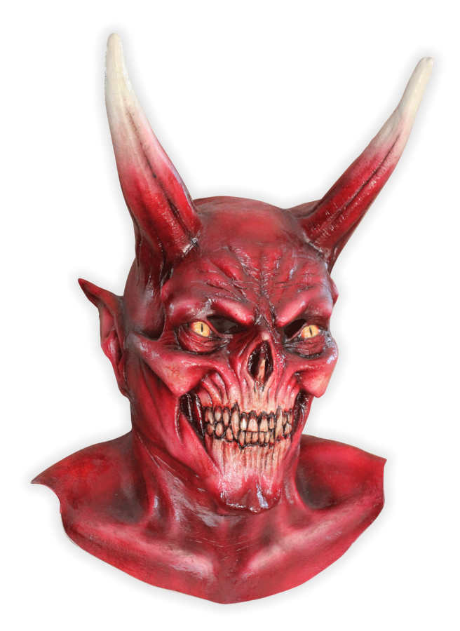 Devil Latex Mask 'Samson' - Click Image to Close