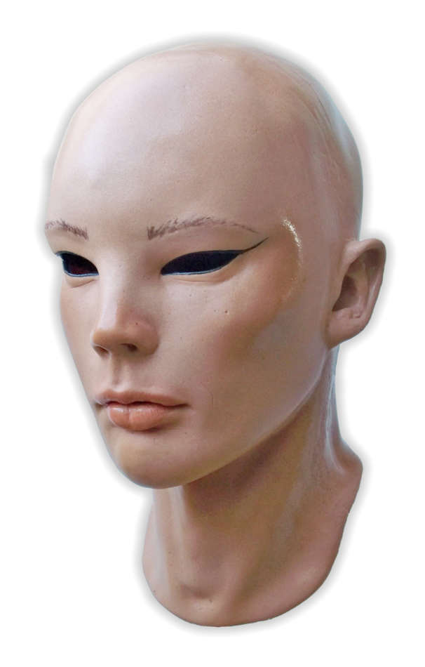 Frauen Maske Diva Latexmaske Frauengesicht 'Ava' - zum Schließen ins Bild klicken